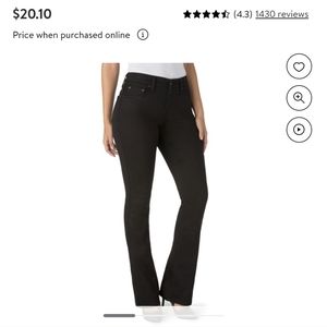 Black NWOT Levi’s Signature At Waist Boot Cut Jeans Size 14 Long (tall)